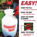 Chapin 20084: 1 Gallon Pump Sprayer Lawn & Garden Sprayer for Weeds, Pesticides & More 4-in-1 Spray Nozzle, Comfort Handle & Splash Guard Durable & Lightweight