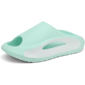 Kids Cloud Slides Boys Girls Comfy Pillow Slippers Summer Beach Sandals Non-Slip Thick Sole Slippers for Indoor Outdoor (Blue)