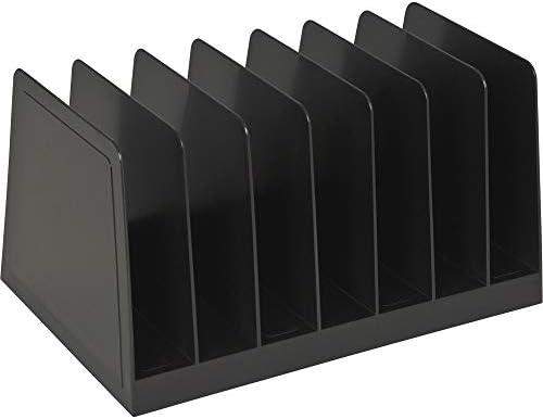 Desktop File Organizer, Mail Organizer, 7 Compartments Office File Sorter, for Easy access to your files, Invoices, Letters and more - 4.5" Height x 8.8" Width x 5.5" Depth - Black, Eco-Friendly