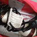 4-in-1 Travel Dual Voltage Hair Dryer Brush Blow Dryer Brush,Portable 2 inch Mini Hot Air Brush,Travel Hair Styler/Volumizer/Straightener/Curler,110-240V European Blow Dry Brush with EU&UK Plug (50mm Oval, White & Rose Gold)