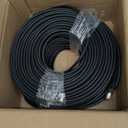 Long Ethernet Cable 300ft,Cat 7 3Ft 15Ft 25Ft 50Ft 100Ft 125Ft 150Ft 175Ft 200Ft 225Ft 300Ft 330Ft 400Ft, Heavy Duty Shielded Grounded UV Resistant Waterproof Buried-able Network Cord, Indoor&Outdoor