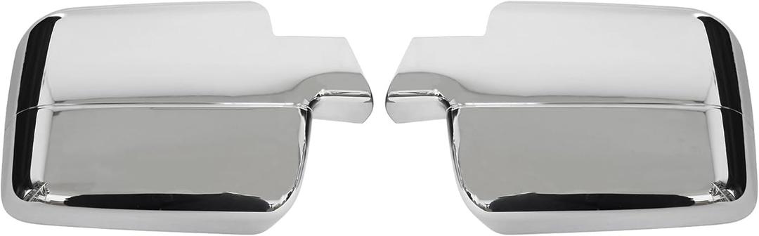 NewYall Pair Chrome Full Door Side Mirror Cover Cap Trim for Ford F-150 2004-2008 Left and Right Side Overlay Stick on