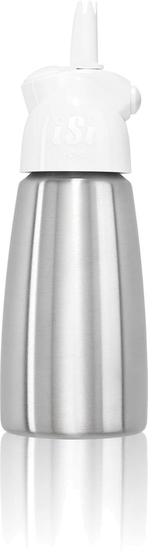 iSi 134001 Easy Whip Plus MiniCream Whipper, 1/2 Pint, Stainless Steel/White
