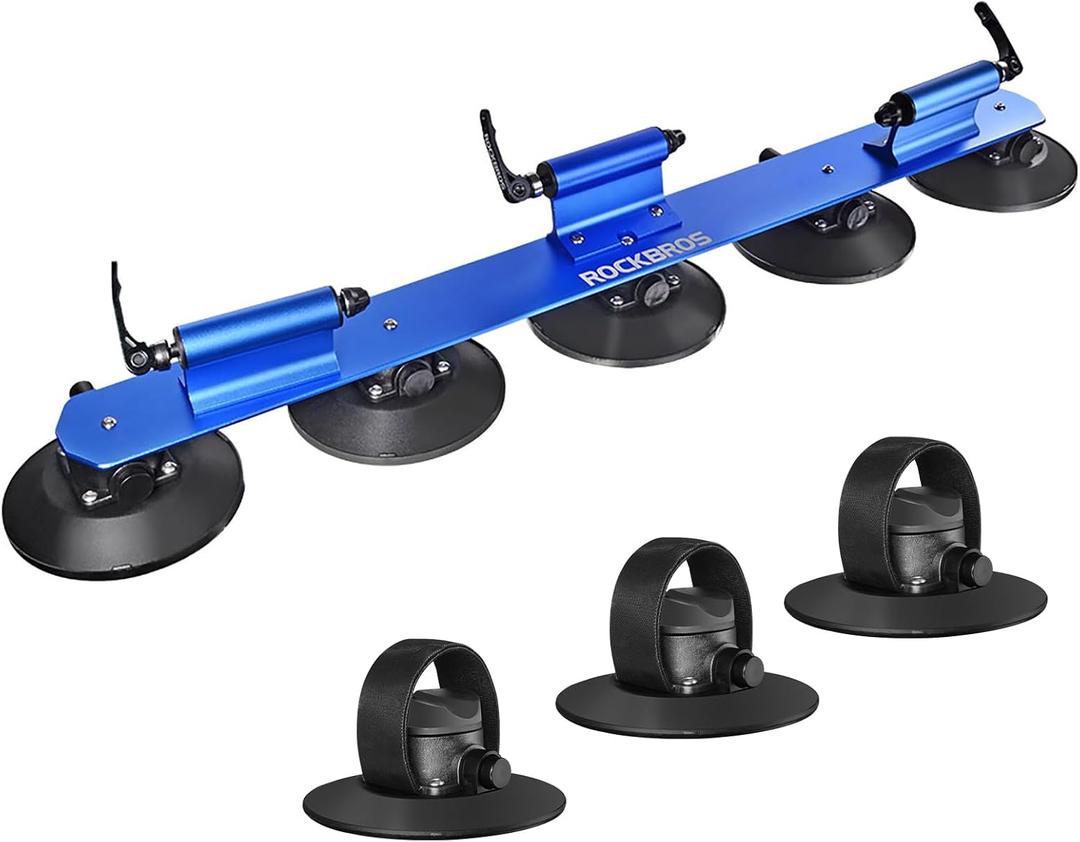 ROCKBROS Suction Cup Bike Rack Quick Release Aluminium Alloy for 3 Bikes