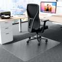50" x 40" Office Chair Mat for Carpet, Plastic Rolling Chair Mat for Carpeted Floors, Computer Desk Chair Floor Mats, Clear Heavy Duty Office Home Floor Protector Mat Chairmats