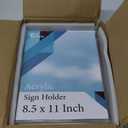 EHWINE Acrylic Sign Holder 8.5 x 11, 10 Pack Double-Sided Stand up Table Top Sign Holders, Clear Acrylic Picture Frame Menu Flyer Paper Holder Display Stand for Office Business Store Wedding Party