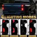LED Tail Light Fit For 2019-2024 Silverado Smoked Driver&Pessenger Side
