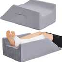Leg Elevation Pillow,Leg Wedge Pillows for After Surgery,Injury and Rest,Memory Foam Elevating Pillow for Legs Sweeling and Sleeping Blood Circulation,Legs Pain Relief Recovery