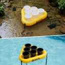 A11N Sports Bucket Toss Game Set – Outdoor Yard Pong Style Game with 12 Buckets & 6 Balls, Fun Lawn Game for Beach, Camping, Tailgating, Backyard, Family & Adult Parties