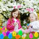 200 PCS Fillable Plastic Easter Eggs with 6 Golden Eggs, 2.4 Inch Empty Colorful Eggs for Kids Boys Girls Easter Hunt Party Supplies Classroom Rewards Basket Stuffers Easter Party Favors