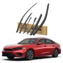 Rain Guards Compatible with Honda Civic Sedan 2022 2023 2024 2025 2026, Tape-on Durable Side Window Sun Wind Deflectors Rain Visors 2022-2026 Civic Rain Guard Black 6 PCS