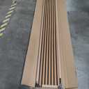 Avana Acoustic Wood Wall Panels 93.2x11.25 Inch Panels  Fits 94x12 Layout  Dark Walnut Acoustic Panels 2 PCs  Wall Panels For Interior Wall Decor for Homes, Offices  Pleasing Wood Panels For Wall