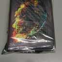 Card Binder 4-Pockets, 400 Pockets Card Holder with 50 Removable Sleeves, Trading Card Collector Zipper Album Holder - Black Red (Large)