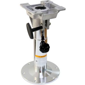 Aluminum Adjustable Height Locking Boat Seat Pedestal，Boat Chair Base with height adjustable from 13 inches to 19 inches