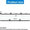 Industrial Staircase Railing, 9FT Galvanized Pipe Handrail with Wall Mount Support
