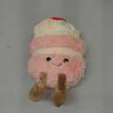 11 Inch Birthday Cake Plush Stuffed Animals Plush Pillow Toy Soft Cake Plushies Funny Soft Food Plush Toys Gifts for Kids Birthday (Pink)