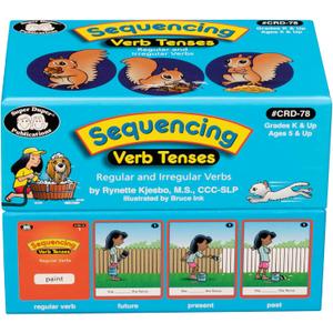 Super Duper Publications | Sequencing Regular and Irregular Verb Tenses Fun Deck | Early Reader and Grammar Flash Cards | Educational Learning Materials for Children