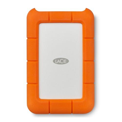 LaCie Rugged 5TB Portable External HDD - USB 3.0/2.0 Compatible, Shock/Dust/Rain Resistant for Mac & PC, Orange, Grey