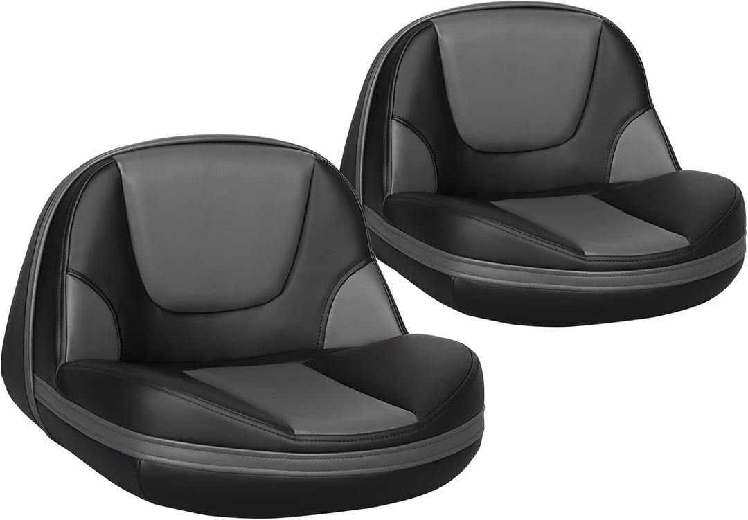 Leader Accessories Pro Casting Boat Seat Lean Pro Fishing Bass Chair 2 Pack