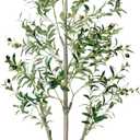 Olive Trees Artificial Indoor, 5FT Tall Faux Olive Tree with Moss and Planter, Artificial Plants Indoor with Natural Wood Trunk and Lifelike Fruits, Fake Tree for Home Office Living Room Decor