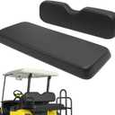 Universal Golf Cart Black Seat Bottom & Seat Backrest Compatible with Yamaha,EZGO TXT/RXV/ST, Club Car DS & Precedent and Other 4 Passengers(2+2) Golf Cart Rear Flip Seat