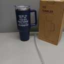 Sometimes You Forget You're Awesome 40 oz Tumbler with Handle and Straw, Birthday Gifts for Her Mom Wife Girlfriend and Sister - Navy