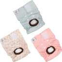 CuteBone Dog Diapers Female Washable Small Medium Large 3 Pack Reusable Doggie Diapers Puppy Period Pants for Doggy Heat Cycle Peeing (XS)