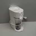 Mini Single Serve Coffee Maker for K Cup and Ground Coffee, Fast Brew One Cup Coffee Machine with Descaling Reminder and Water Window, 6 to 12 oz. Brew Sizes, White (9.45 Inches)