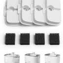 PETLIBRO 4 Packs Replacement Filters for Dockstream Cat Water Fountain PLWF105/PLWF115/PLWF005, 2 Months Set of Replacement Filters for Ultra Quiet Pet Water Fountain (White)