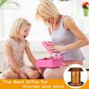 Solar Bird Feeder for Outdoors Sea Turtle Solar Lanterns Metal Waterproof Outside Wild Bird Feeders Birthday Gifts for Women Mom Grandma Outdoor Hanging Garden Decor Lights for Yard, Patio, Landscape