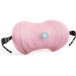 Lumbar Support Pillow, Ergonomic Back Cushion for Office Chair with Adjustable Straps & Detachable Breathable Cover,Memory Foam Car Lumbar Pillow, Back Support Pillow for Car, Office,Bed Rest(Pink)