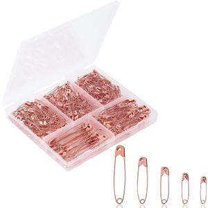 Mr. Pen Assorted Safety Pins - 300 Pack, Rose Gold, Small & Large Sizes, Ideal for Clothes