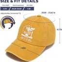 250th USA Anniversary Hat | Adjustable Cotton Unisex Baseball Cap for Patriotic | Perfect for Independence Day & Patriotic Events | Ideal Gift for 250 Years USA Anniversary Events Ginger Yellow (Gold)