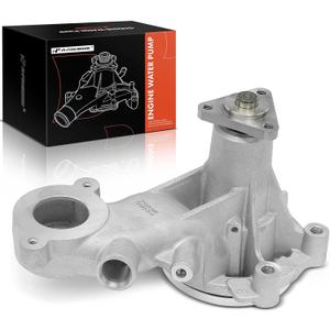 A-Premium Engine Water Pump with O-Ring Compatible with Ford F-150 2011-2023, Mustang 2015-2024, 5.0L 5.2L, DOHC Engine, 8-Impeller Vane, Replace# BR3Z8501J, BR3Z8501P, BR3Z8501, with 3 Hole Hub