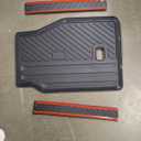 Custom Fit Floor Mats for 2011-2021 Dodge Grand Caravan 7 Seat | All Weather TPE Floor Liners & Trunk Mat & Backrest Protectors & Door Sill Guard | Odorless Full Set Interior Accessories, Grand Caravan 7 Seat|2011-2021