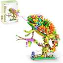 Chameleon Building Block Set for Adults, Compatible with Lego Chamelen Flowers Planter Building Kit, (1232PCS) Animals Botanical Collection Blocks Toys, Gifts for Teens and Adult 14+