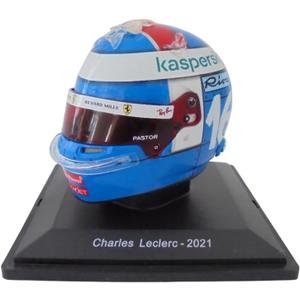 OPO 10 - Formula 1 Helmet Compatible with Ferrari F1: Charles Leclerc 2021 Monaco GP - 1/5 Scale - CAS70