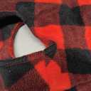 Mihachi Dog Fleece Vest Sweater Zip Up Warm Pullover Step-in Dog Jacket with Dual D-Ring Leash, Winter Cold Weather Reflective Coat Clothes Hoodie for Small Medium Dogs Puppy Cat Boy Girl,Plaid M (Medium(Chest: 17", Neck: 14", Back: 12"))