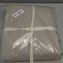 MooMee Bedding Duvet Cover Set 100% Washed Cotton Linen Like Textured Breathable Durable Soft Comfy (Heathered Taupe, Oversized King 120"x98")