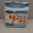 Dr Pol Dog Diapers for Male Dogs | Disposable Pet Diapers with Wetness Indicators | Adjustable Fit | Leak Protection & Super Absorbent | Perfect for Heat Cycles & Training Accidents | Pack of 50 (SM Waist Size 12 - 19 in)