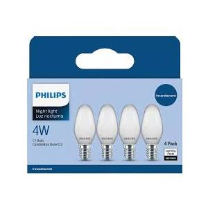 Phillips Night Light Bulb White Pack of 2 4W