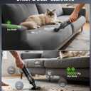 Car Vacuum Portable Cordless Handheld Vacuum Cleaner 4-in-1 Mini Cordless Vacuum with 2 Suction Modes and 16800pa Suction Power Blowing & Inflating 2 Modes Handheld Vacuum for Car, Desk, Keyboards (Black)