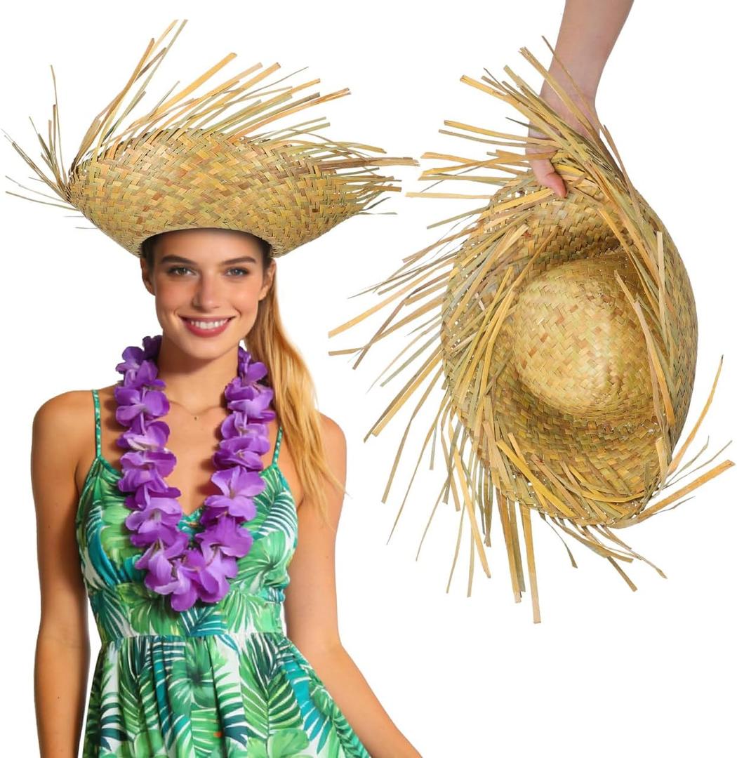 FOMIYES Straw Woven Beach Hat for Sun Protection Sun Hat Lightweight and Breathable for Outdoor Activities Fits Head