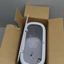 MUEE Dog Proof Trash Can, 3 Gallon Slim Bathroom Trash Can with Locking Lid, Compact Narrow Waste Bin for Bathroom, Kitchen, Office, Bedroom, White