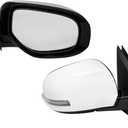 NLQR Right Passenger Side Mirror Compatible with Mitsubishi Outlander 2014-2020 Door Mirrors Replacement Power Heated with Signal White 9 Pins #7632B354 7632B414XA 7632C568