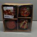 Alupssuc 6''/150mm Large Christmas Ball Ornaments, 4Pcs Christmas Tree Decor, Shatterproof Hanging Decorations with Hooks, Red & Gold Baubles for Xmas Tree, Wedding, Holiday and Party Decor