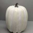 Large Tall Artificial Pumpkin for Outdoor,Tall White
Realistic Fall Foam Pumpkin Fake Fruit Vegetable for Harvest Party Thanksgiving Halloween Decor,14" Wide-19"Hight