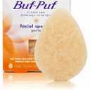 Buf-Puf Gentle Facial Sponge, Dermatologist Developed, Removes Deep Down Dirt & Makeup That Causes Breakouts and Blackheads, Reusable, Exfoliating, 1 Count