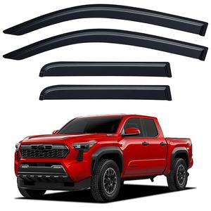 Window Visors Rain Guards for 2024 2025 2026 Toyota Tacoma Double/Crew Cab
Out-Channel Window Vent Wind Deflectors Visors Shades Protectors for 24 25 26 Toyota Tacoma Full-Size Cab