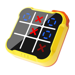 Tic Tac Toe Game, 3-in-1 Game Machine, Handheld Electronic Puzzle Games, Portable Travel Game for Trip, Office Break, Queue Time, Birthday Gift for Kids Adult